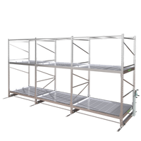Mobile grow Rolling Rack for hydroponic
