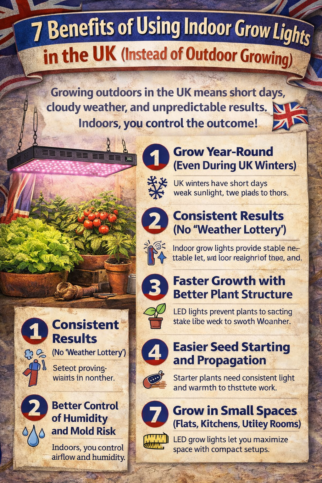 7 Benefits of Using Indoor Grow Lights in the UK