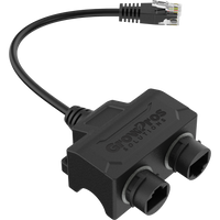 RJ12 to Dual RJ45 Push-Lock Signal Duplicator