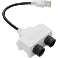 RJ45 to Dual RJ45 Push-Lock Signal Duplicator
